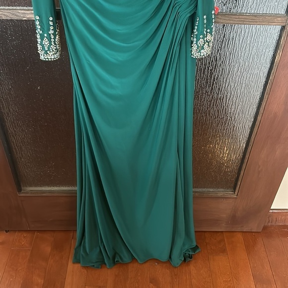 Mac Duggal WOMENS RUCHED EMBELLISHED EVENING DRESS size 10 New with tags - Picture 6 of 11